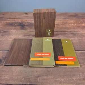 Sanderson Private Pilot Basic Kit Adult OS Brown Good Vintage Aviation Manuals